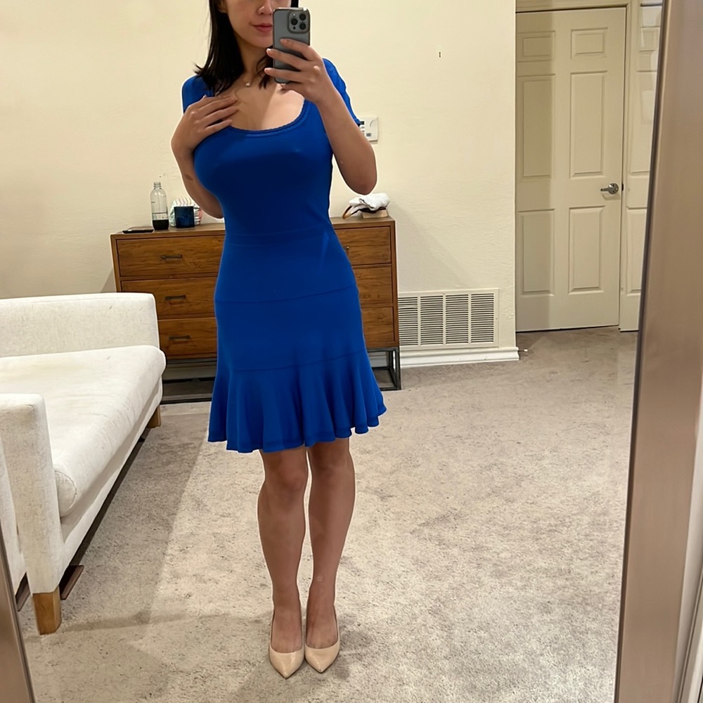 COPY - DVF Royal Blue Cocktail Dress